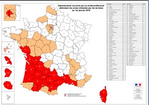 Carte infestation termites AISNE